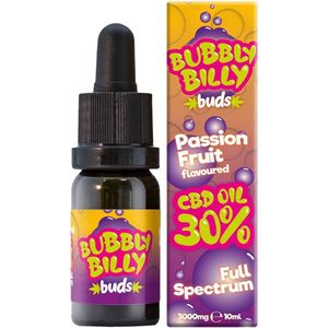 Bubbly Billy Buds 30% Passion Fruit Flavoured CBD Olie (10ml)