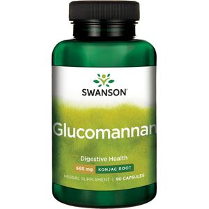 Swanson - Glucomannan - Afslankmiddel - 90 Capsules - Hoge Dosering
