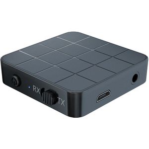 Bluetooth 5.0 audiozenderontvanger, 2 in 1 draagbare 3,5 mm draadloze audioadapter voor computer, laptop, stereo, headset, smartphone, mp3-speler, cd