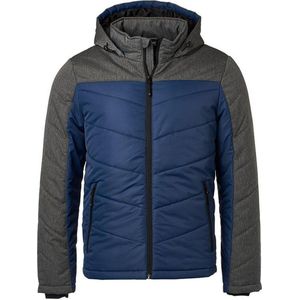 James and Nicholson Heren Winterjas (Marine / Antraciet Melange)