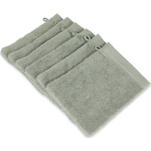 Casilin - Washandjes 6 stuks Hotelkwaliteit - 100% katoen - Zacht en Absorberend - Olijf Groen