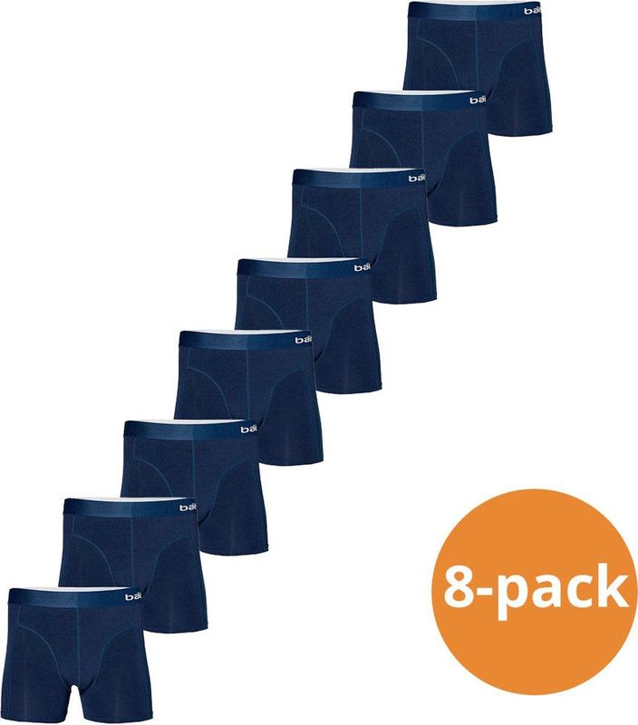 Woody duopack boxershorts heren - donkerblauw gestreept (lang) - 242-12-QLC-Z/057 - maat L