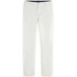 Scotch & Soda Core-Mott-Stretch Cotton Chino Pants voor heren, off-white, 28W / 32L