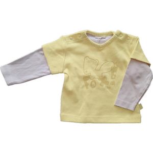 Ducky beau Shirtje fox geel / wit