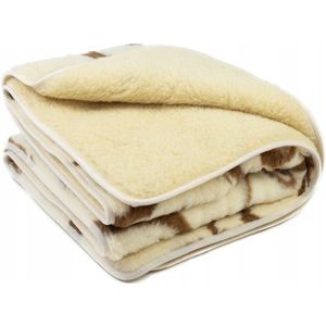 LUMAKA Merino Wol Dubbelzijdig Dekbed 155x200cm Bruin/Ecru