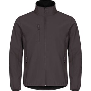 Clique Classic Softshell Jacket Donkergrijs maat S