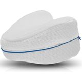 Dreamolino Leg Pillow, Ergonomisch knie- en beenkussen, Hoogwaardig memoryfoam, Creëert het optimale ligcomfort voor zijslapers, Voor meer comfort, Orthopedisch knie kussen