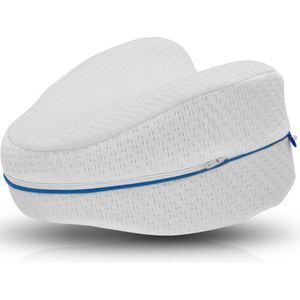 Dreamolino Leg Pillow, Ergonomisch knie- en beenkussen, Hoogwaardig memoryfoam, Creëert het optimale ligcomfort voor zijslapers, Voor meer comfort, Orthopedisch knie kussen