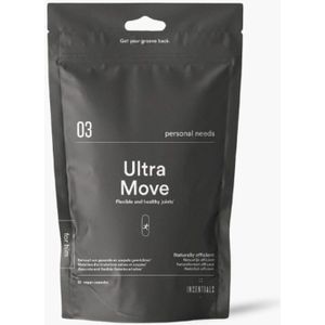 Insentials Ultra Move - 30 Capsules - Flexibele en gezonde gewrichten - Hooggedoseerd curcumine - Zwarte peper - PEA - Lichaamseigen pijnstiller - Voedingssupplement voor Mannen