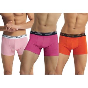 3-Pack Heren Boxershorts - Roze-Fuchsia-Oranje - Maat XL