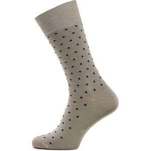 Taupe stip sokken | Carlo Lanza