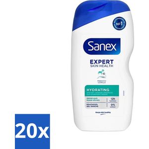 Sanex - Douchegel - Expert Skin Health Hydrating - Hydrateert de Huid - 400 ml - Bulkverpakking - 20 stuks