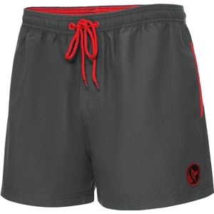 Ladeheid LA-LA40-199-SWS Heren Zwembroek - Zwemshorts - met zijzakken en achterzak - sneldrogend - met binnenslip van mesh - Koordsluiting - Polyester - Grafiet - S