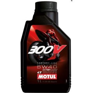 motul 300v factory line road racing 5w40 100% synthetische motorolie can 1l