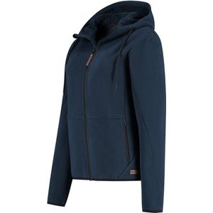 Travelin' Kirsten Dames - Outdoorvest - Teddyfleece - Navy