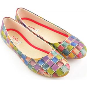 Goby - Color Mosaic Dames Ballerina's - Maat 36