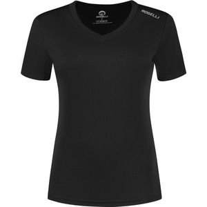 Rogelli Promo Sportshirt Dames - Korte Mouwen - Dames - Zwart - XL