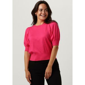 Minus Liva Knit Tee Tops & T-shirts Dames - Shirt - Fuchsia - Maat M