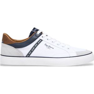 Pepe Jeans - Kenton Stage - Tennisschoenen - Zwart - Katoen/Rundleer