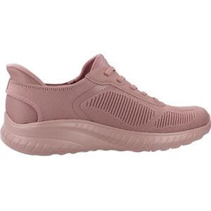 Skechers - BOBS SQUAD CHAOS-CURRENT MUSE - Slip-on Sneakers - Roze - Vrijetijdsschoen geschikt voor machinewas