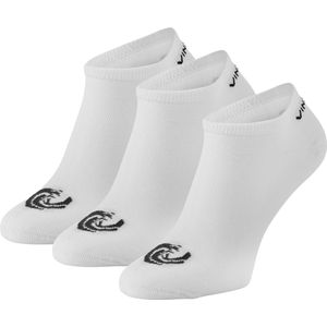 Vinnie-G Sneakersokken Wit - 3 paar Witte Enkel sokken - Unisex - Maat 47/49