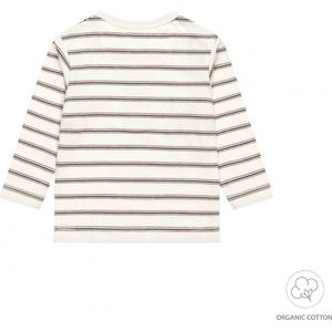 Dirkje-Baby jongens t-shirt ls organic cotton-Gebroken wit