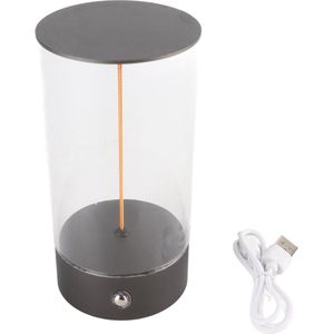 Nachtkastje met Aanraakdimbaar Ademhalingslicht en USB Oplaadfunctie - LED-nachtlampje voor Slaapkamer - Minimalistisch Design .