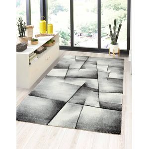 Flycarpets Kristal Modern Vloerkleed - 120x170cm - Antraciet