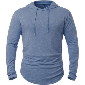 Heren Sport Hoodie Lange Mouwen | Sneldrogend & Comfortabel | Casual Running T-shirt
