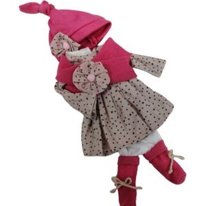 Berjuan Babypopkleding Claudia Meisjes Textiel Rood/grijs