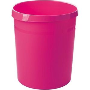 HAN papierbak - Grip - 18 liter - rond - greeprand - roze - HA-18190-56