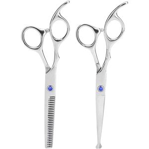 JHubers Goods - Professionele Haarknipschaarset voor Kappers - Blauwe Schroef - Hoogwaardige Kappersschaar