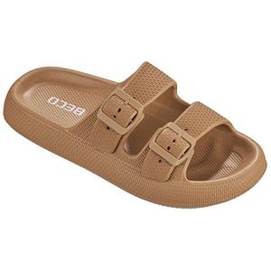 BECO dames badsandalen Airkiss leisure - bruin - maat 36