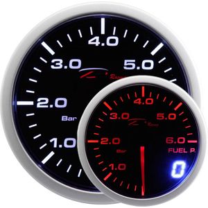 Depo-racing-meter-dual-view-series-zwart-52mm-brandstofniveau