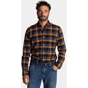 NZA - Geruit Overhemd - Blauw - Katoen