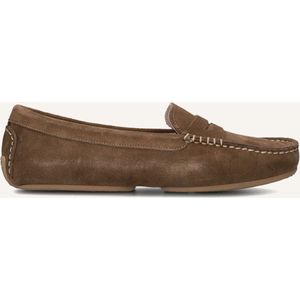 Stefano Lauran - Elegante Camel Suede Mocassins - Bruin - Dames