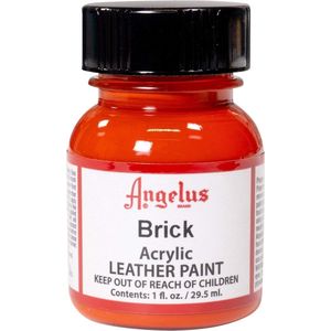 Angelus Leather Acrylic Paint - textielverf voor leren stoffen - acrylbasis - Brick Orange - 29,5ml