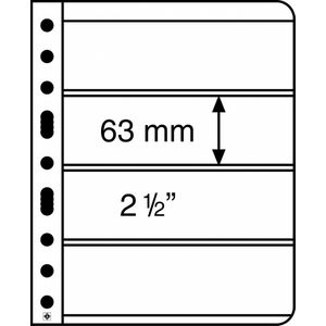 zwarte opbergbladen Vario 4 S - 5 stuks