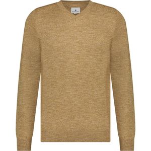 State of Art - Trui V-Hals Beige Melange - Heren - Maat 3XL - Regular-fit