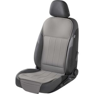 Walser Autostoelhoes Lewis, universele stoelhoes en beschermmat in grijs, stoelbeschermer voor auto's en vrachtwagens, 1 stuk