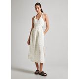 Pepe Jeans Gisela Mouwloze Jurk Beige L Vrouw