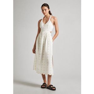 Pepe Jeans Gisela Mouwloze Jurk Beige L Vrouw