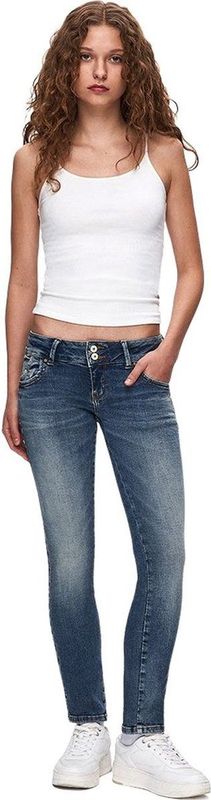 LTB - Damesjeans - Donkerblauw - Katoenmix - Slim Fit - 5 Zakken