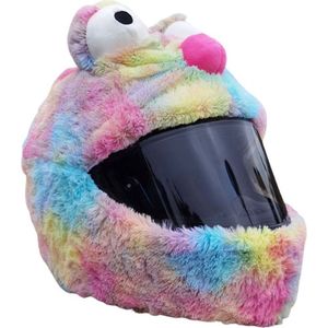 Regenboog Helmhoes - Motor - Scooter - Fiets - Universeel - Accessoire - Grappige hoes