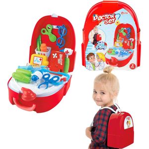 Toi-toys Doktersset Junior 26 X 22,5 Cm Rood/wit 16-delig