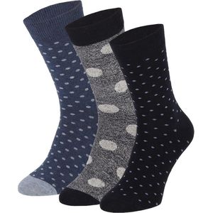 Kleurrijke heren sokken met stip (2x3 Paar) 40/46