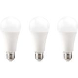 Kobi - LED Lamp - E27 - 18W - 2000lm - 3000K - Standaardvorm - 3 stuks