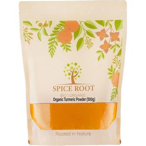 Spiceroot Bio Kurkuma Poeder 500g (Organic Turmeric Powder) - Premium kwaliteit, Gecertificeerd biologisch