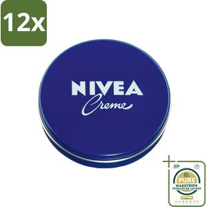 NIVEA - Crèmeblik - Met Natuurlijke Oliën - Verzorgend - 150 ml - Voordeelverpakking - 12 stuks - Normale huid - Bodylotion
