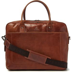 dR Amsterdam Werktas | Zakelijke leren werktas | Werktas heren | Werktas dames | Aktetassen | Werktas heren schoudertas | Laptoptas | Laptoptas heren | laptoptas 15.6 inch | Milan - 283756 Cognac